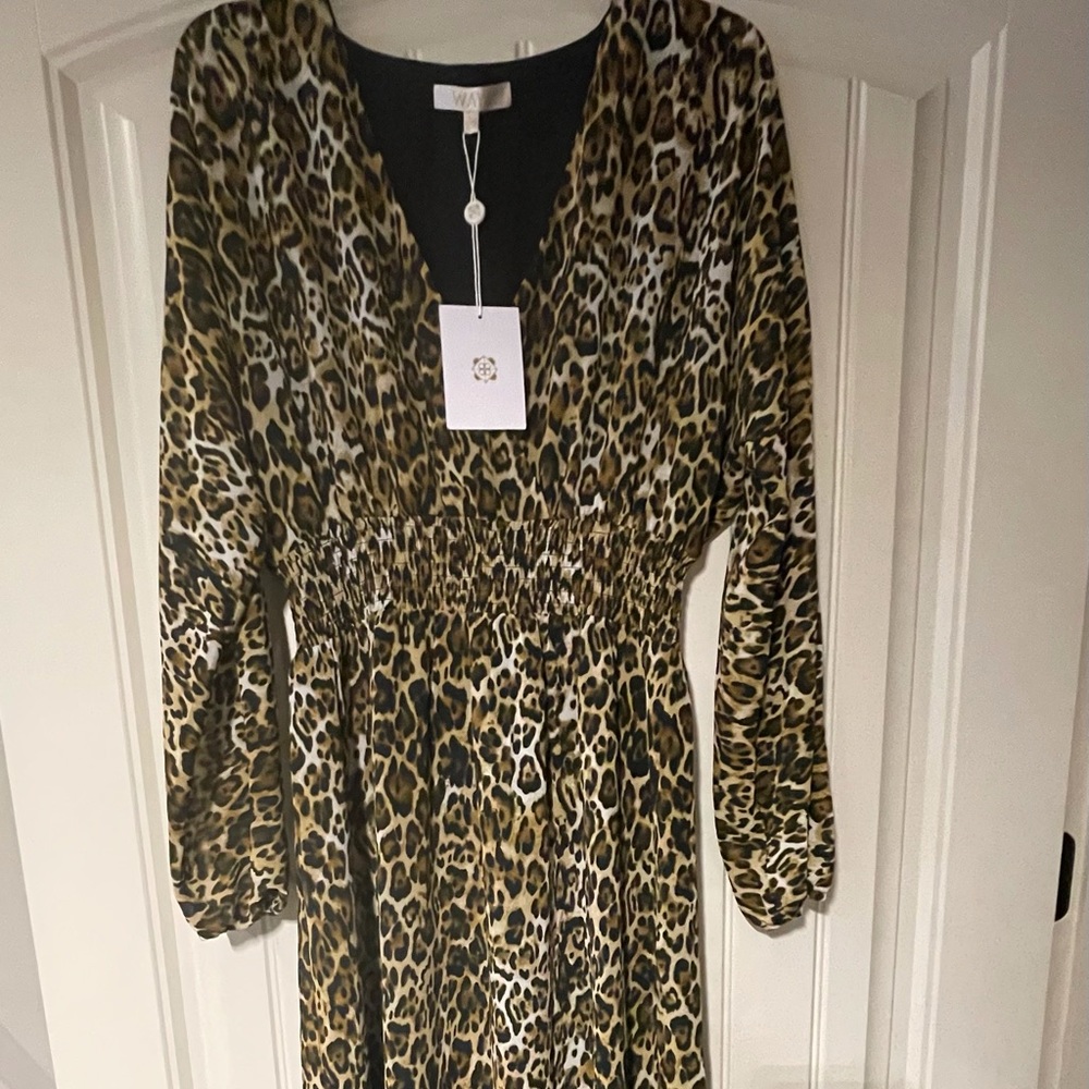 Leopard Print midi/maxi dress